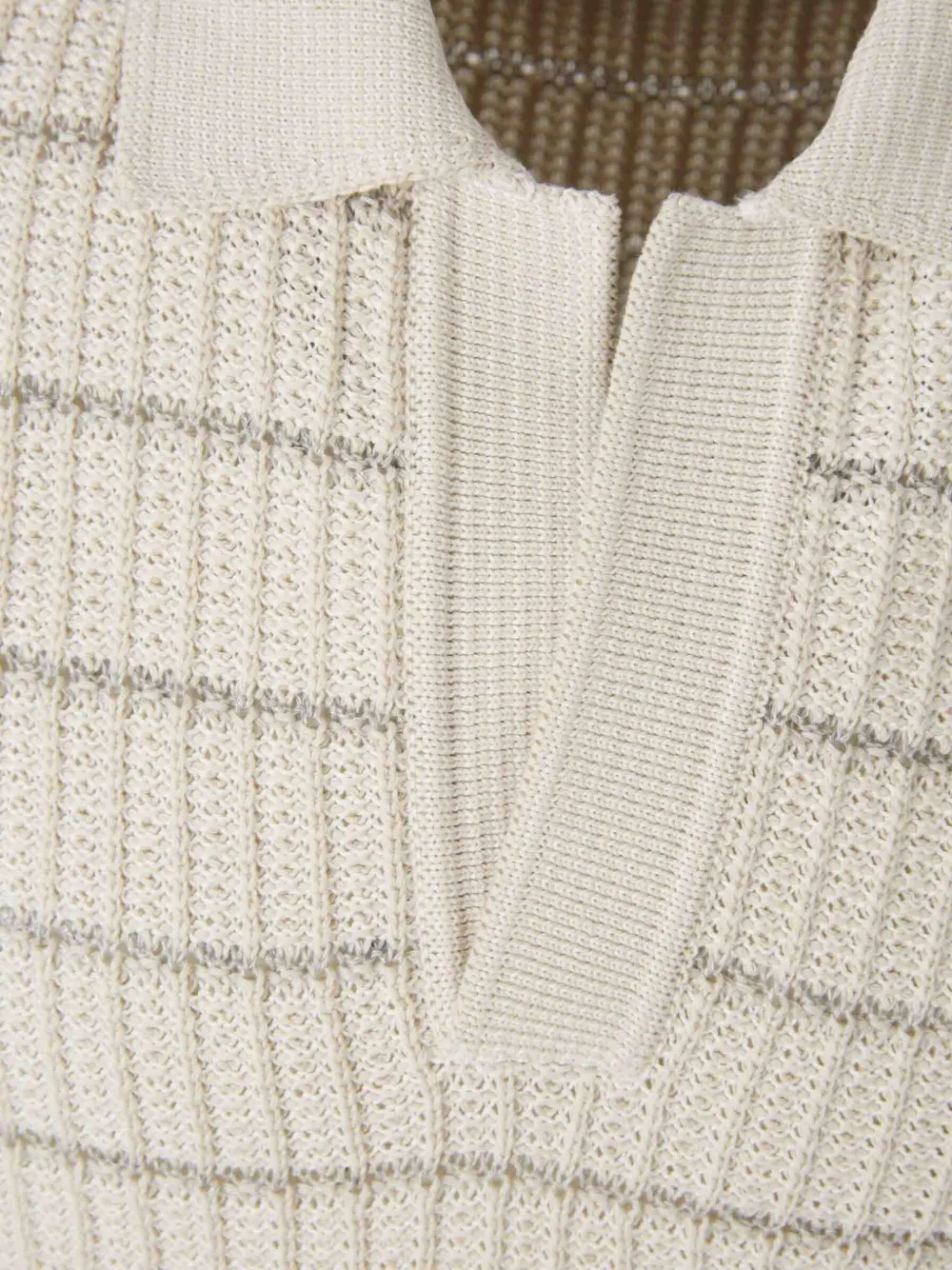 Brioni Gestreept T-shirt Beige