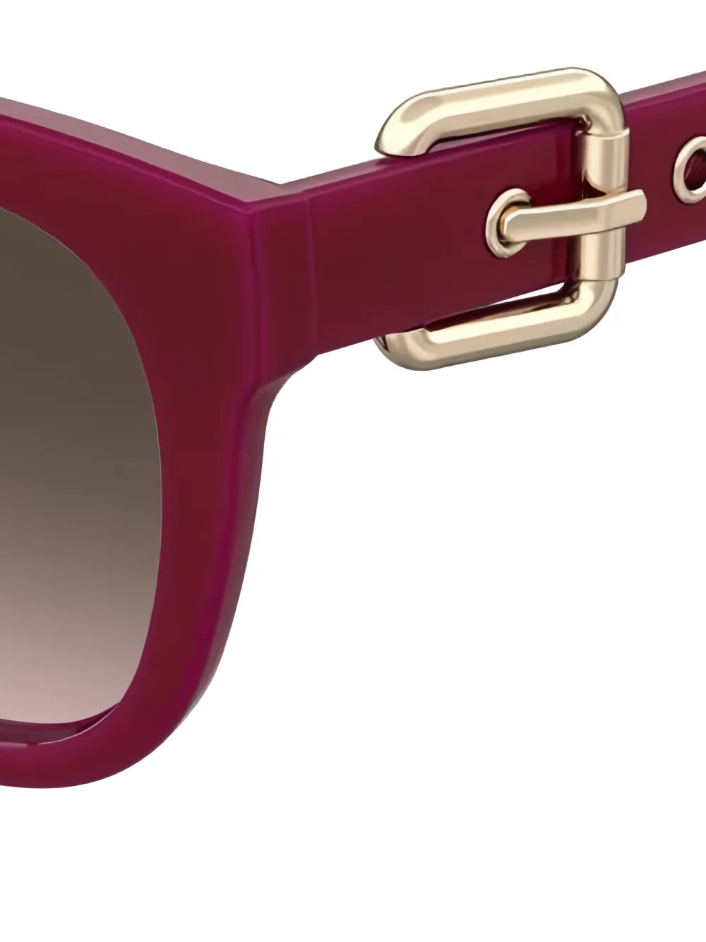 Moschino Eyewear Zonnebril met vierkant montuur Rood