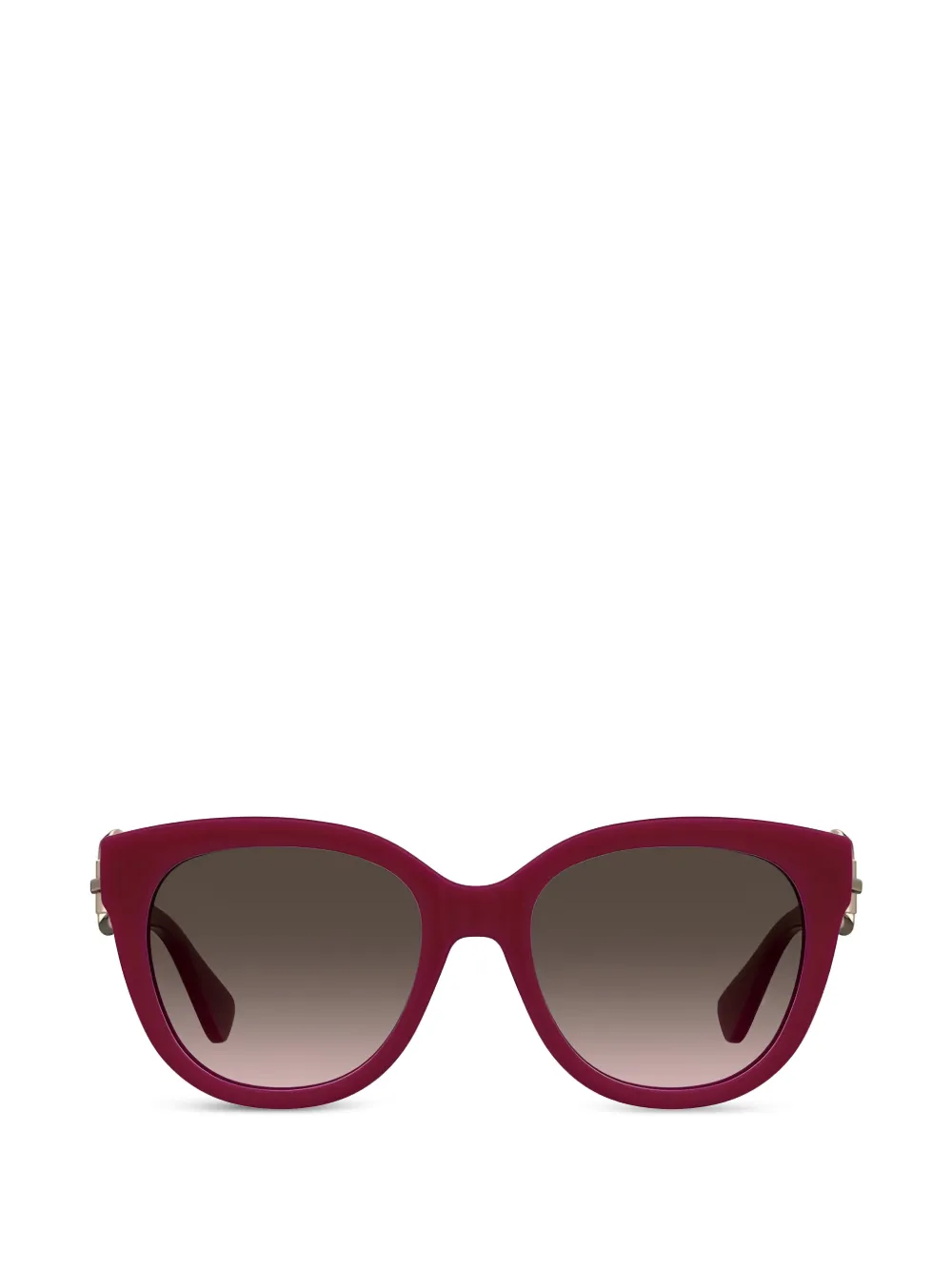 Moschino square-buckle sunglasses - Rot