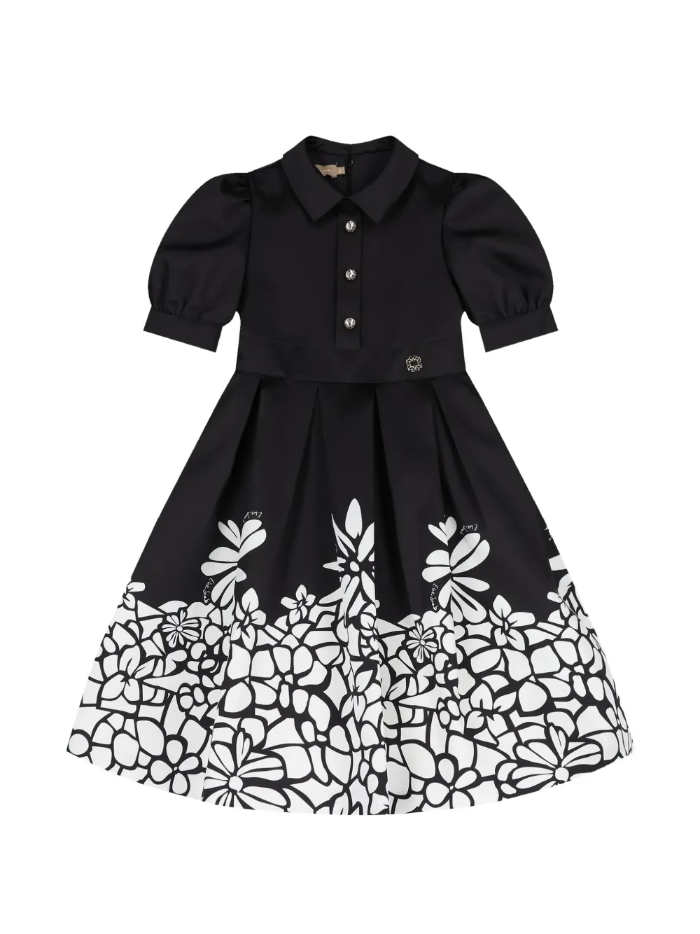 ELIE SAAB JUNIOR floral-print dress - Nero