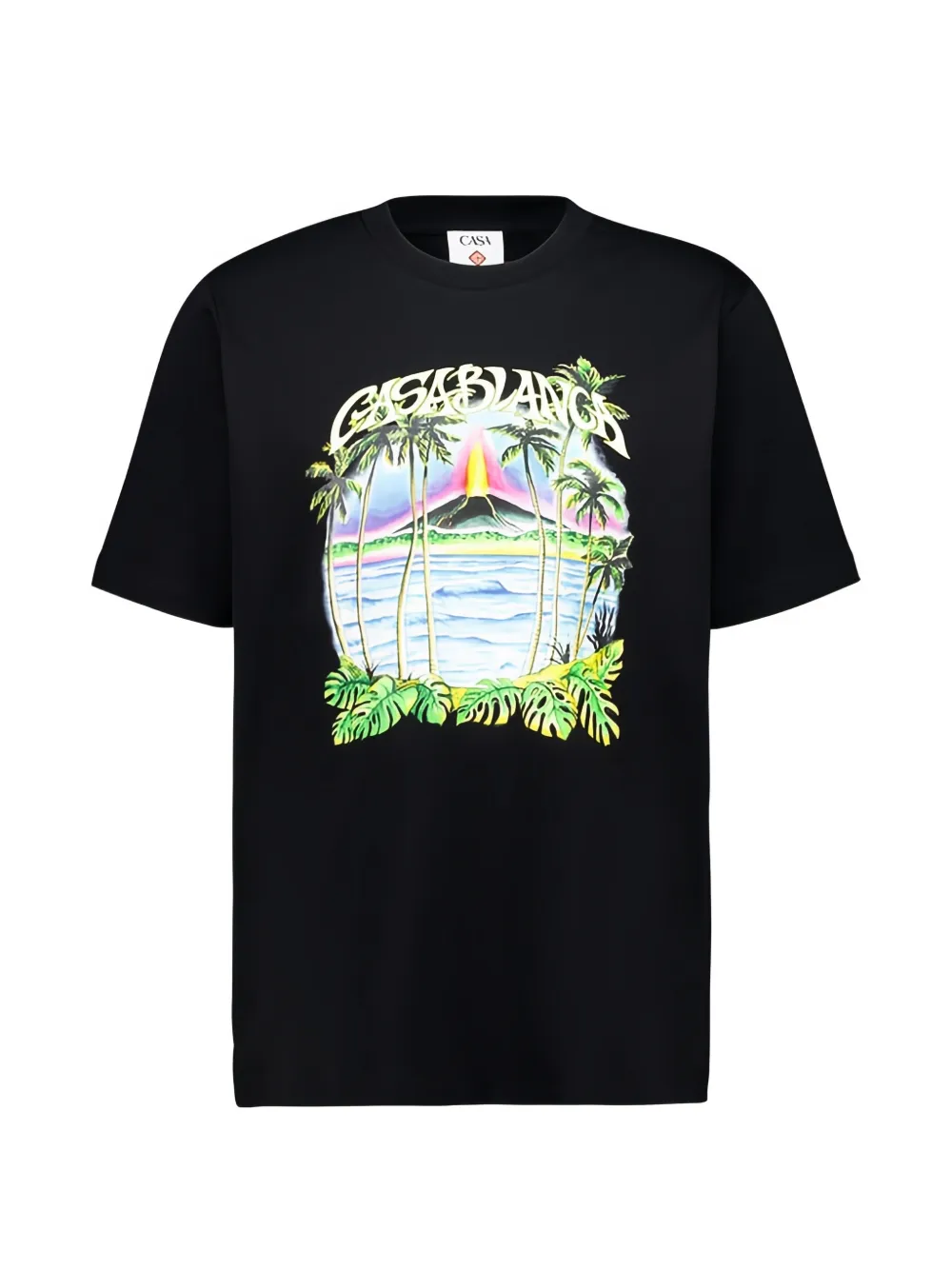 Casablanca volcano-print T-shirt - Nero