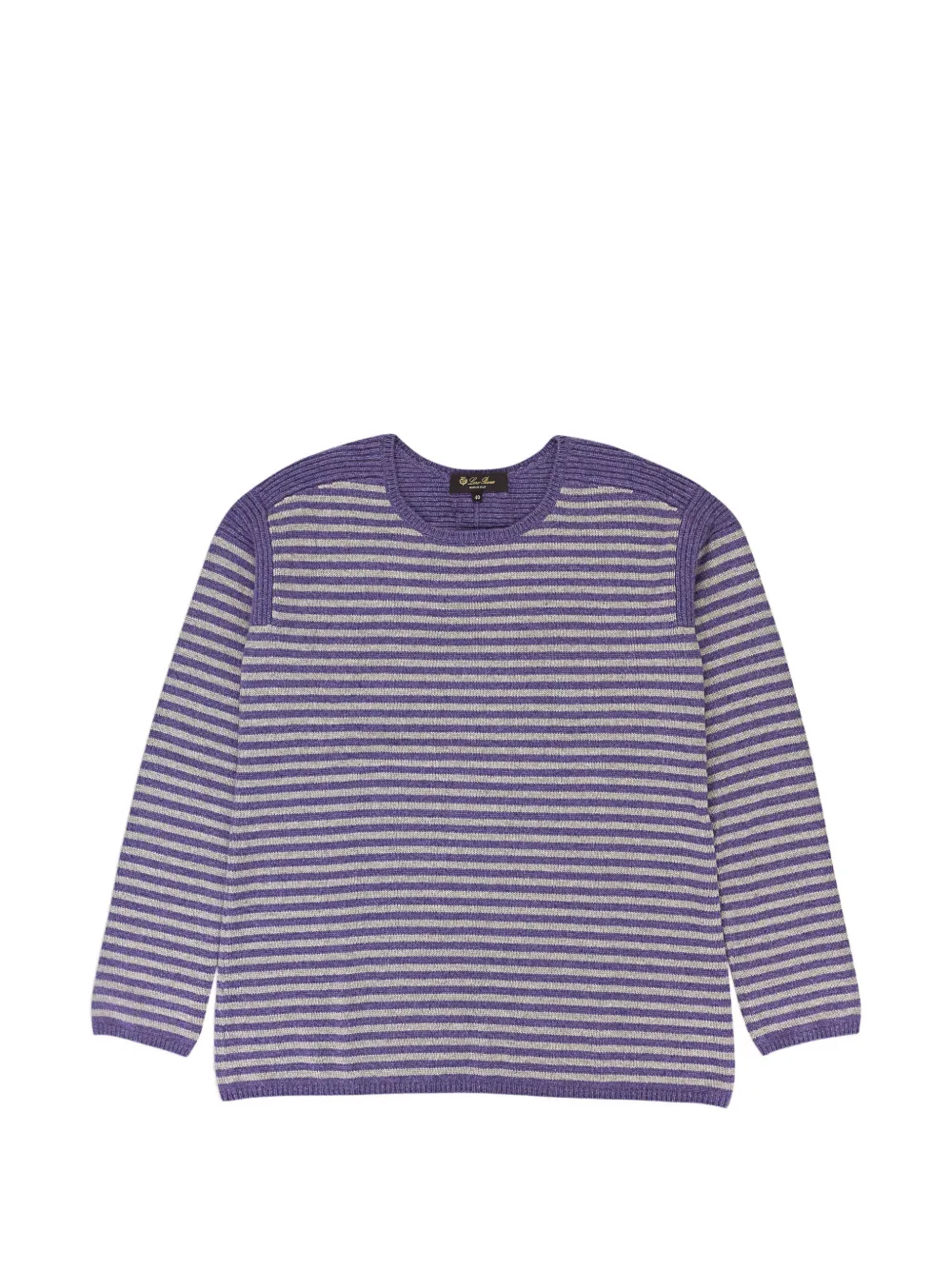 Loro Piana Maglione girocollo a righe - Viola