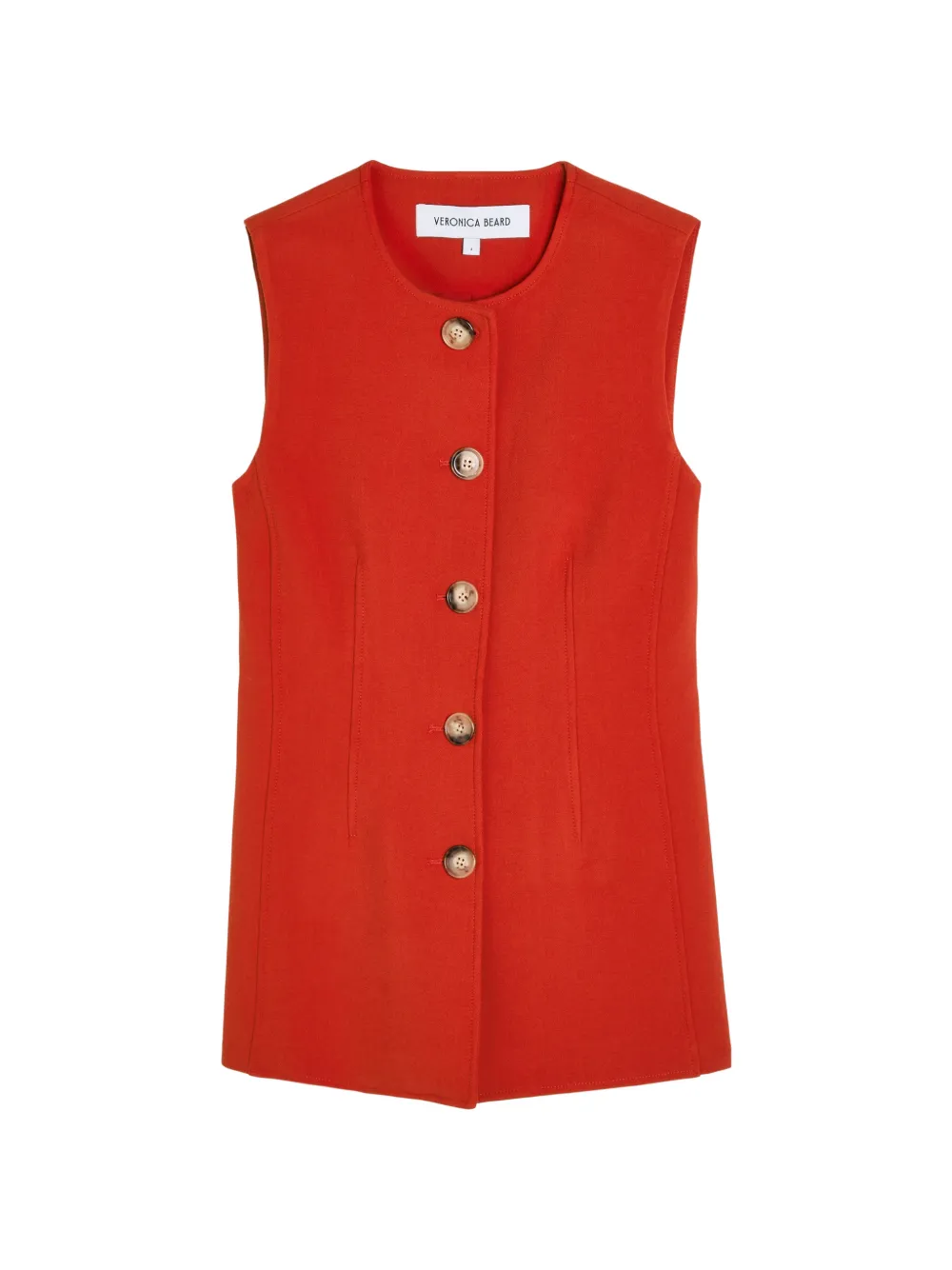 Veronica Beard button-up waistcoat - Rot