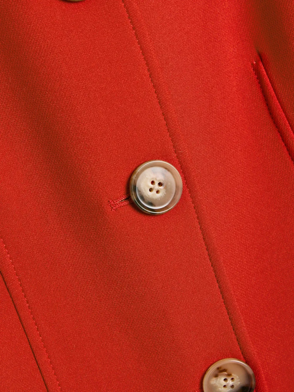  Veronica Beard Button-up Waistcoat - Red 