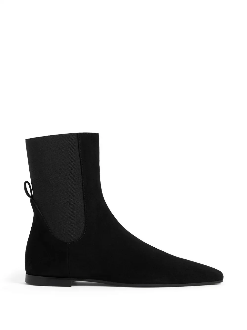 TOTEME square-toe chelsea boots - Black