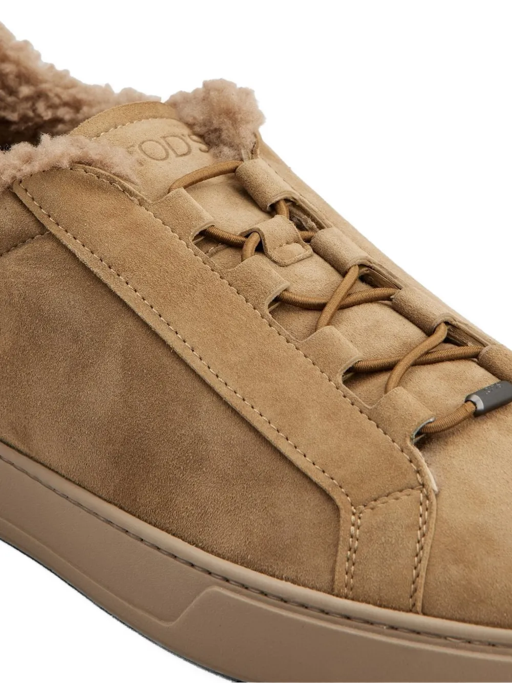 Tod's Sneakers met bont Bruin