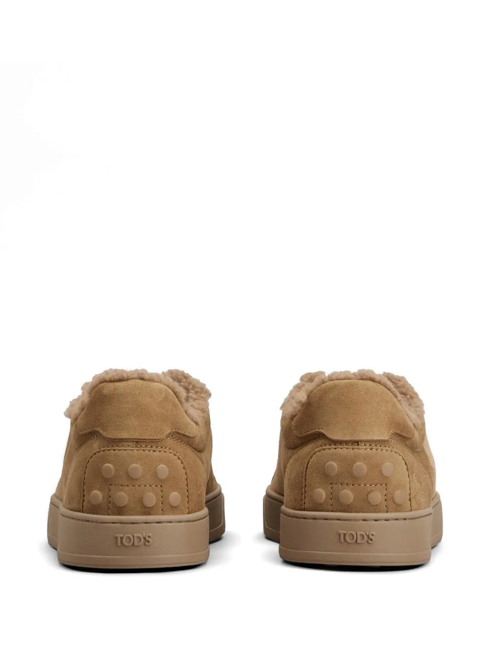 Tod's Sneakers met bont Bruin