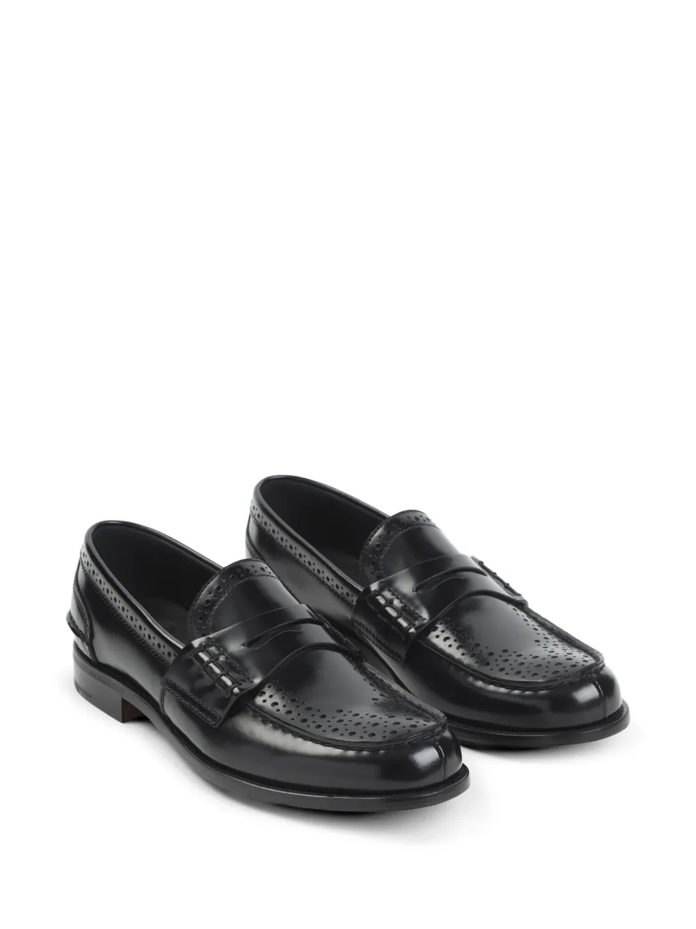 Church's Robin perforated-design loafers Zwart