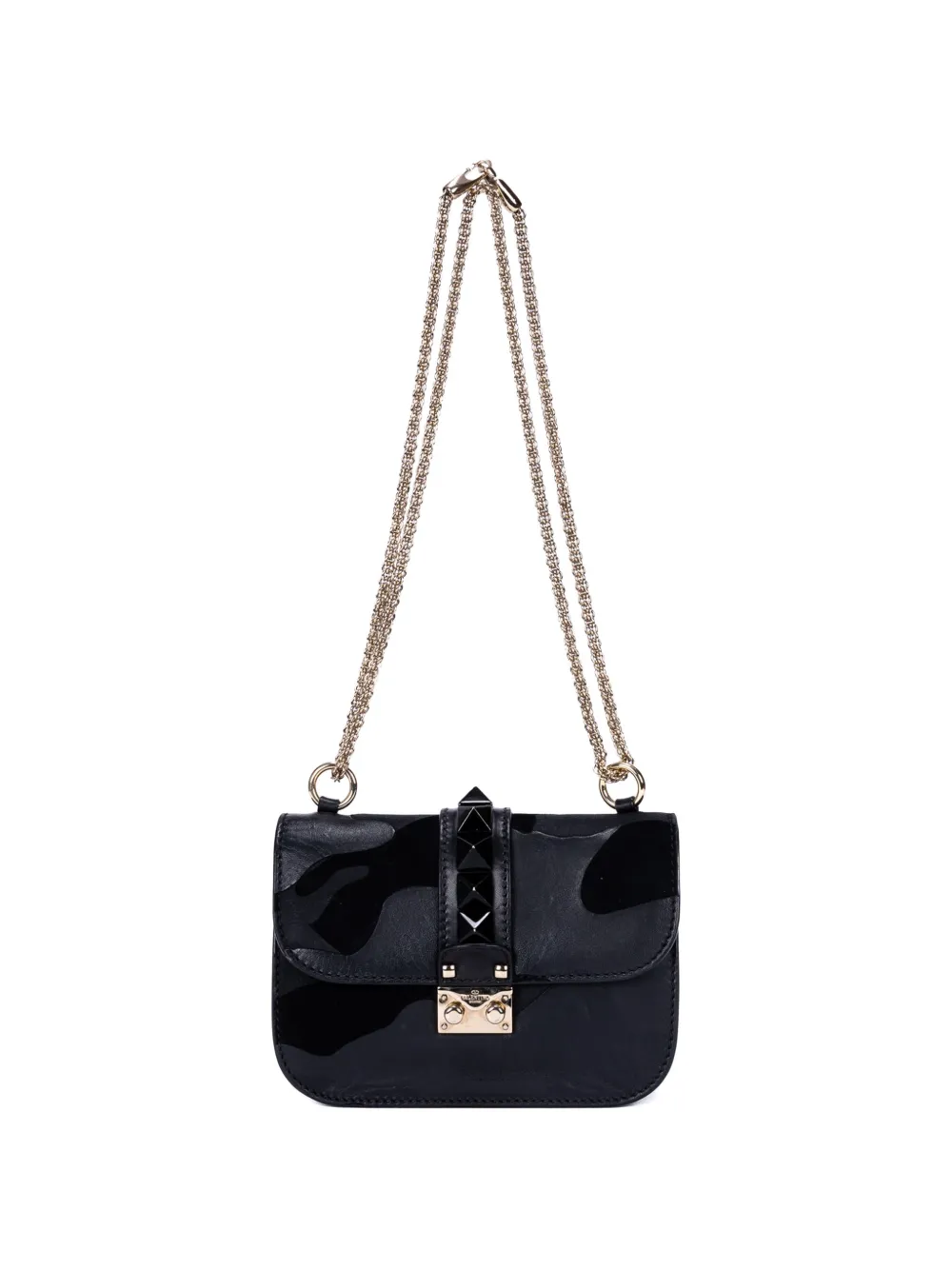 Valentino Garavani Pre-Owned camouflage studded bag - Schwarz