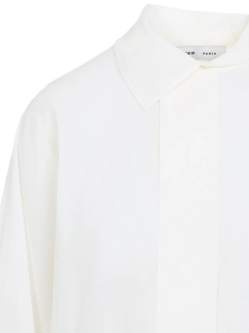  Carven Collared Long-sleeve Shirt - Neutrals 