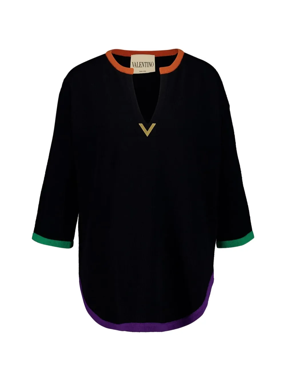 Valentino Garavani VGold wool sweater - Schwarz