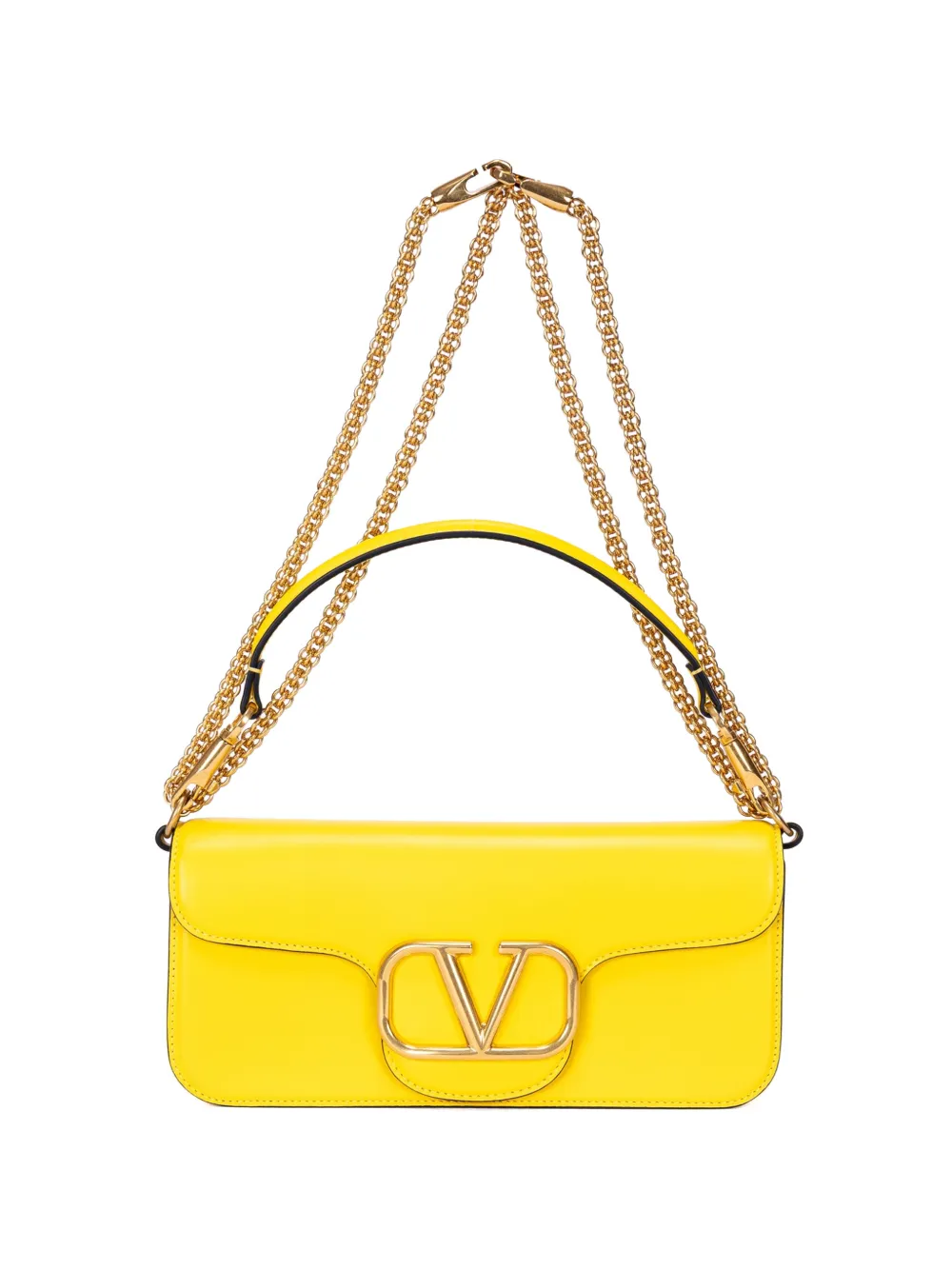 Valentino Garavani Pre-Owned none logo chain bag - Giallo