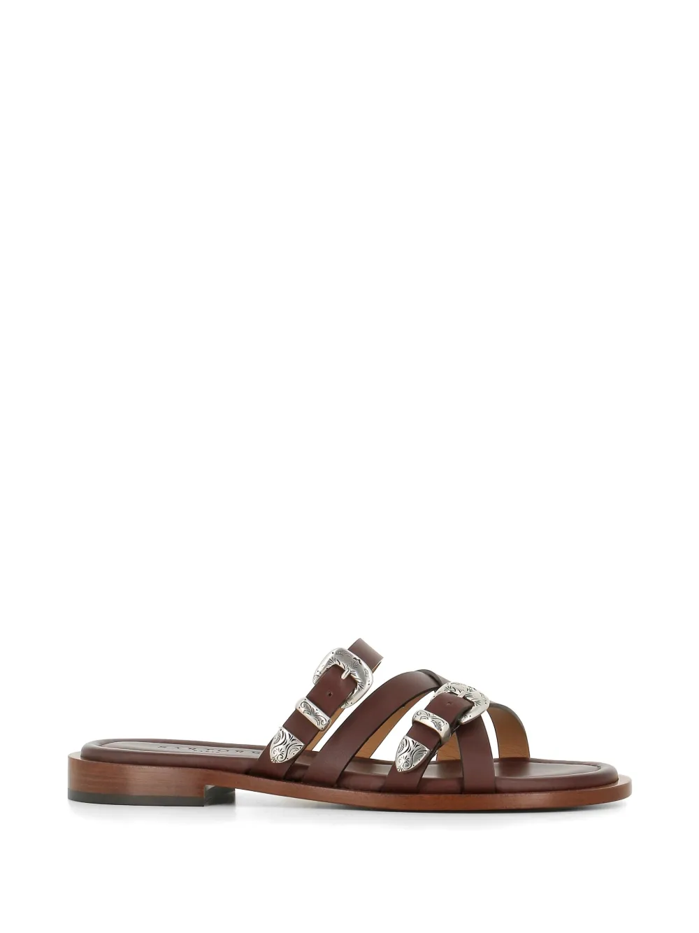 Sartore buckle-strap flat sandals Bruin