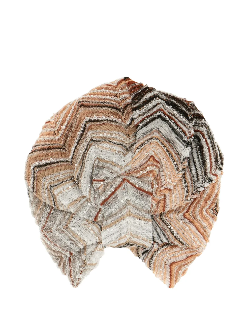 Missoni zig-zag pattern hat - Marrone