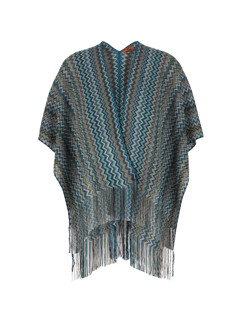 Missoni chevron fringe knitwear - Blue