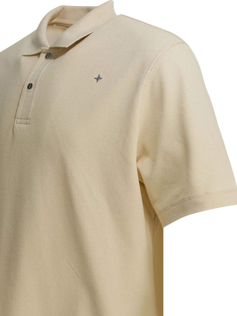 Stone Island Poloshirt met knoopsluiting Beige