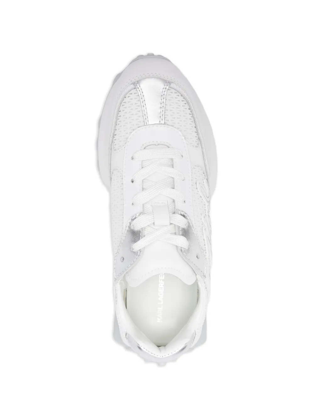 Karl Lagerfeld Sneakers met metallic vlakken Wit
