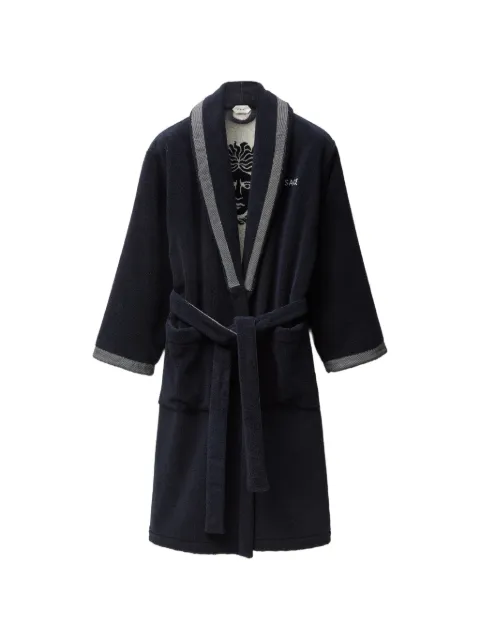 Versace cotton-terry jacquard bathrobe