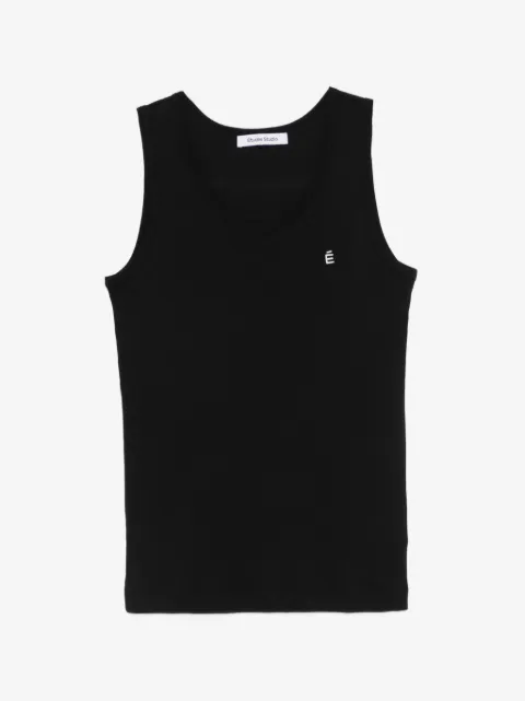 Études Studio camiseta de canalé bordada