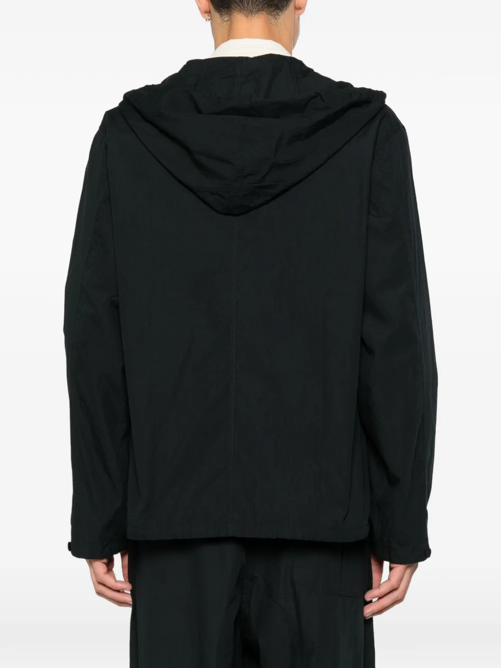 Études Studio Shirtjack met capuchon en knopen Zwart