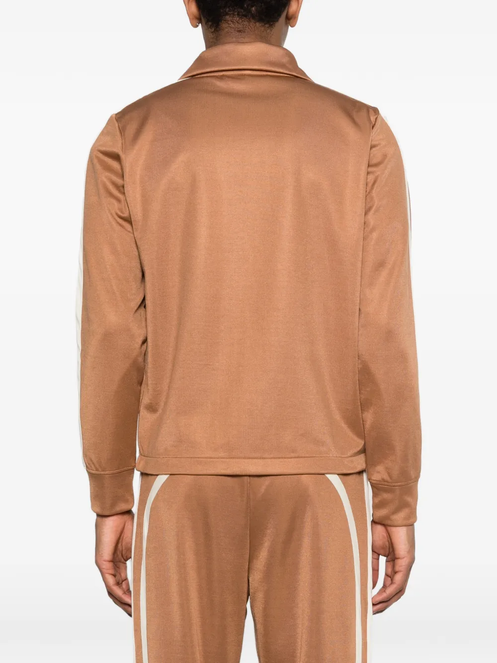 Études Studio Gestreepte sweater met rits Bruin