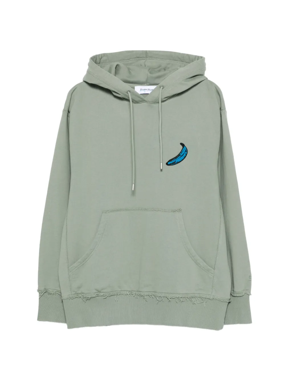 Études Studio x Andy Warhol frayed-detail hoodie - Verde