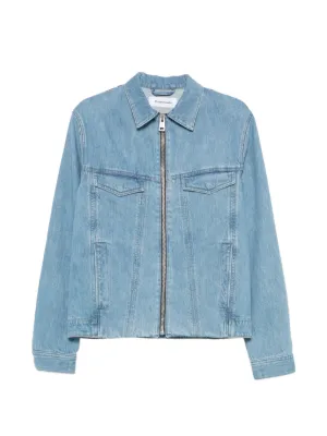 FEAR OF GOD ESSENTIALS zip-front Denim Jacket | Blue | FARFETCH