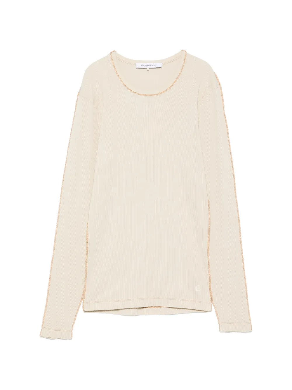 Etudes Studio Ribbed Longsleeve T-shirt In Neutral