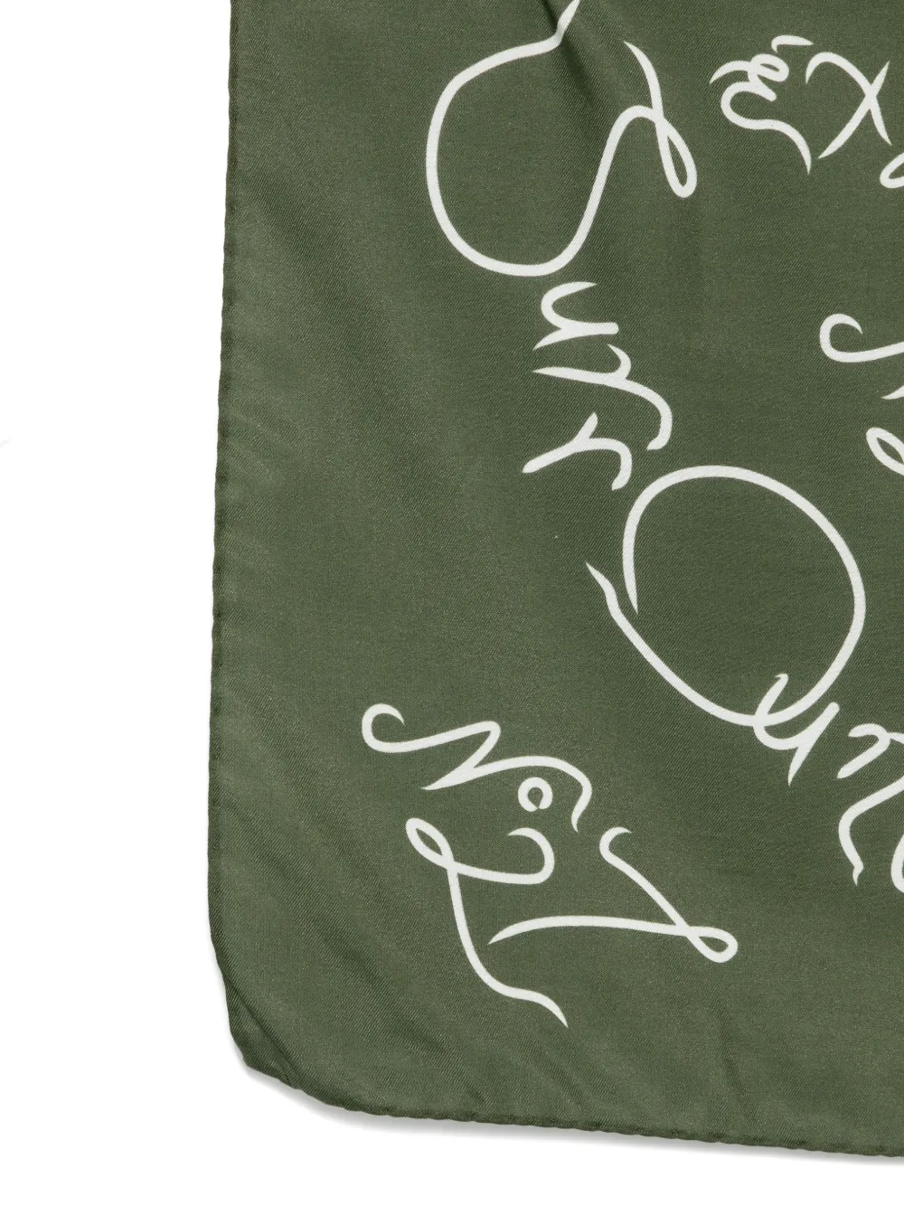 Études Studio Vierkante bandana sjaal Groen
