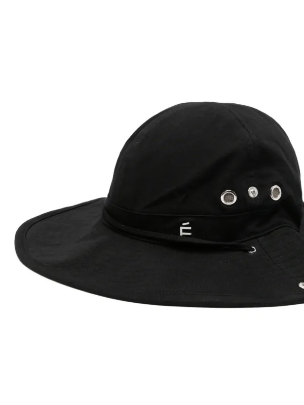 帽子 NOROLL paja studio hat black Études Studio logo-plaque wide-brim Hat | Black | FARFETCH
