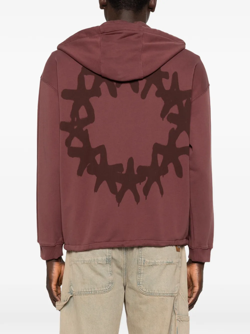 Études Studio hoodie met rits Rood