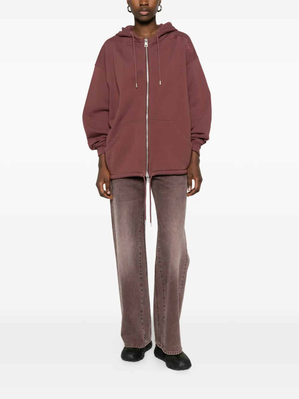Études Studio hoodie met rits Rood