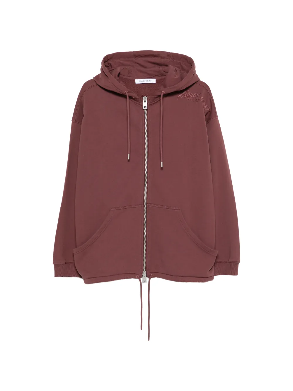 Études Studio zip-up hoodie - Rosso
