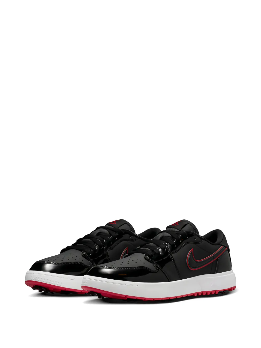 Jordan Air 1 Low G Spiked lakleren sneakers Zwart