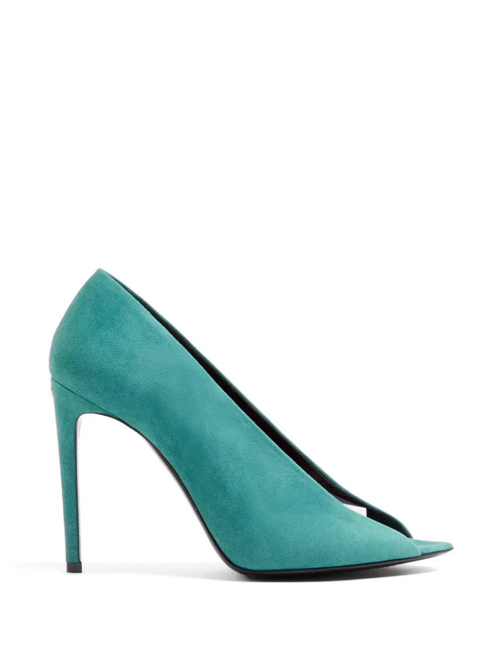 Valentino Garavani open-Toe révélé suede pumps 105mm Blauw