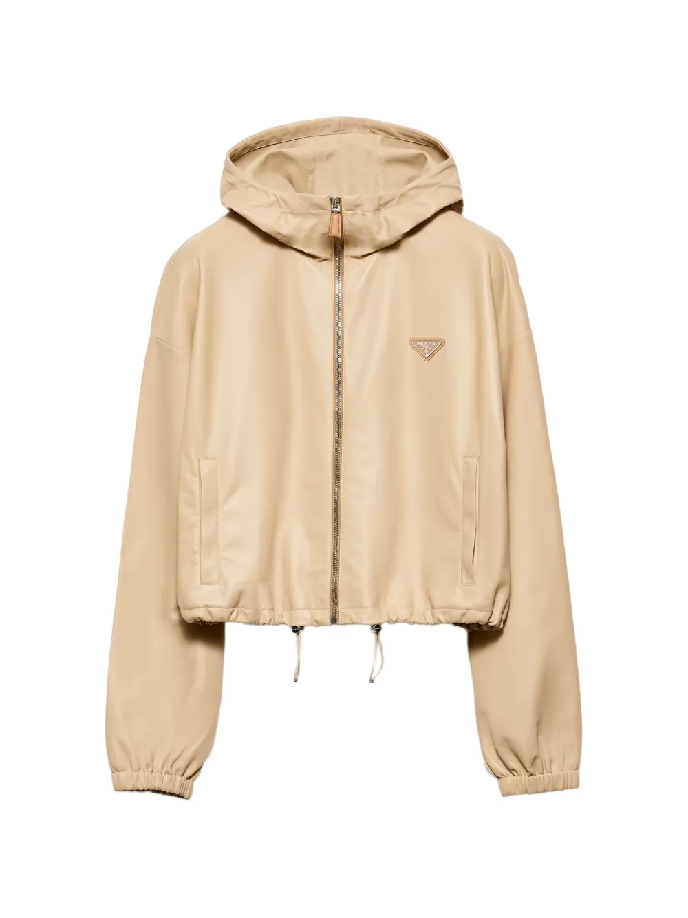 Prada nappa leather jacket - Nude