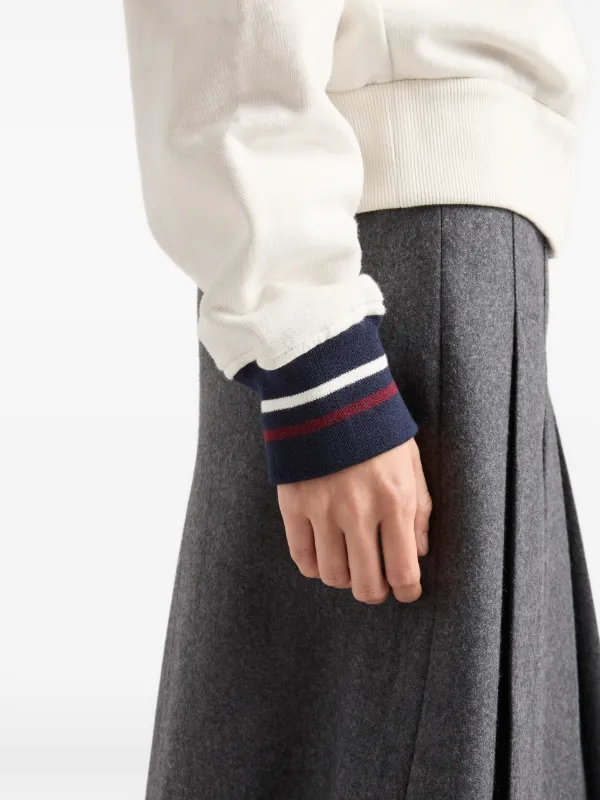 Prada ジップアップ パーカー | ホワイト | FARFETCH JP
