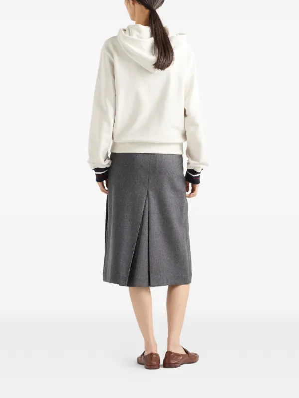 Prada ジップアップ パーカー | ホワイト | FARFETCH JP