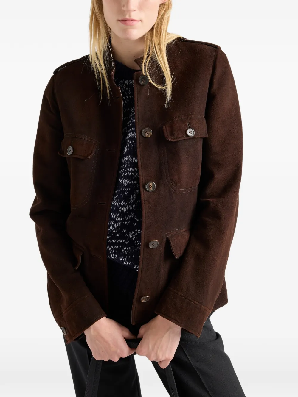 Prada Suède jack Bruin