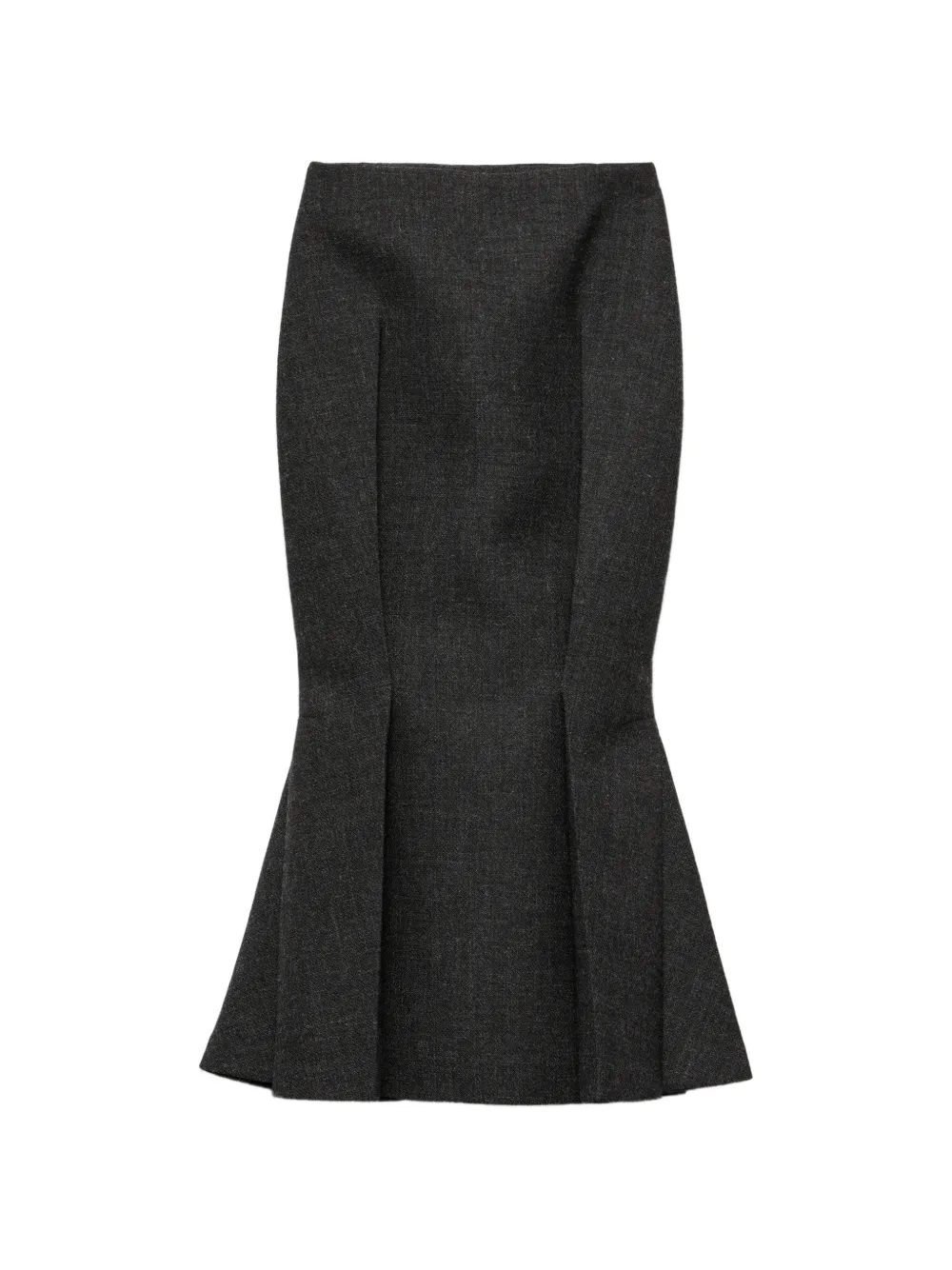 Prada rush-stitch midi skirt - Grigio