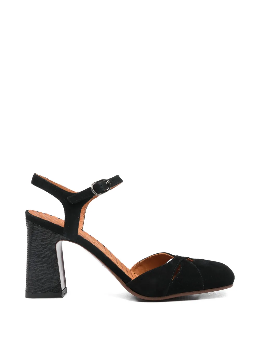 Chie Mihara Oidina criss-cross ankle-strap pumps Zwart