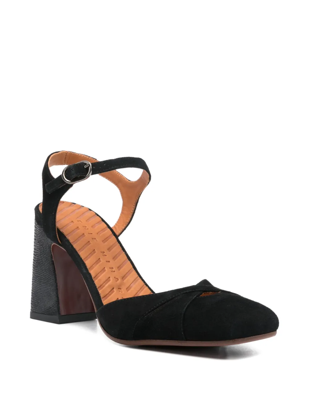 Chie Mihara Oidina criss-cross ankle-strap pumps Zwart