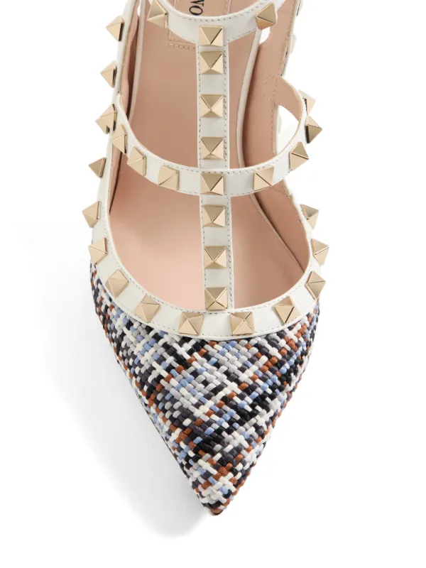 VALENTINO ロックスタッズ　パンプス　美品 Valentino Garavani ロックスタッズ パンプス | ホワイト | FARFETCH JP