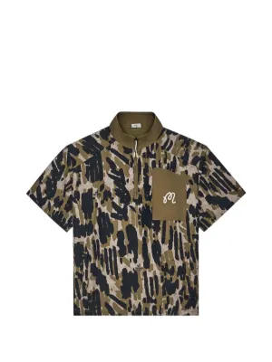 A BATHING APE® カモフラージュ ポロシャツ | グリーン | FARFETCH JP