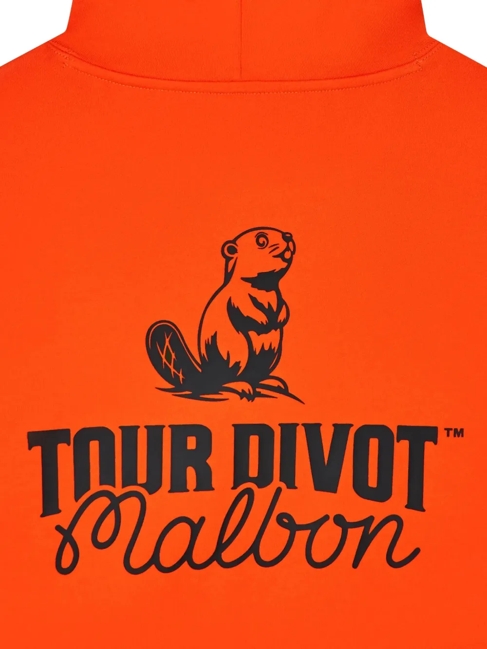 Malbon Golf Hoodie met geborduurd logo Oranje