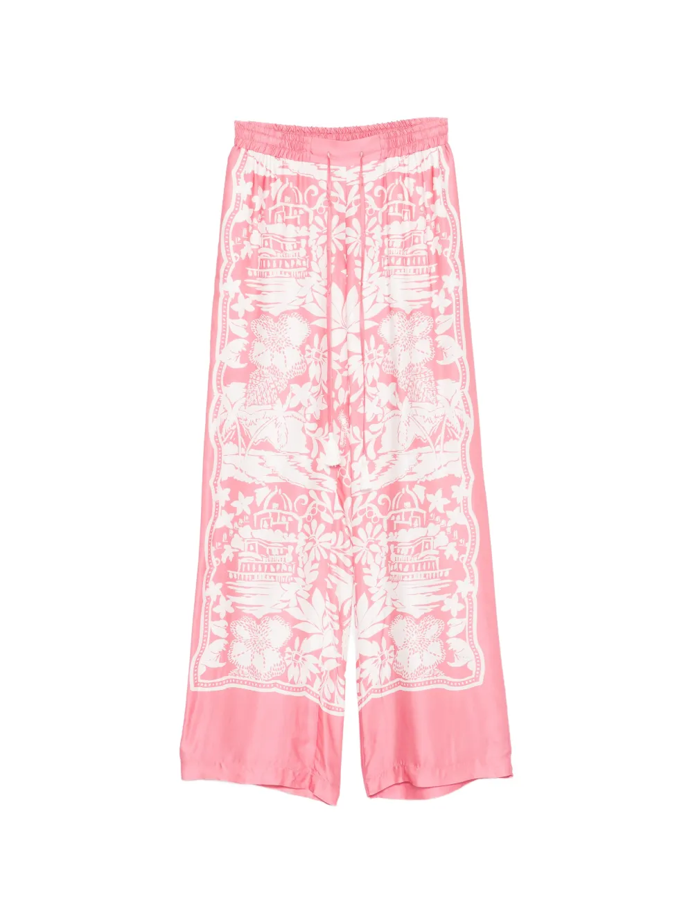 ERMANNO FIRENZE floral-print trousers - Rosa