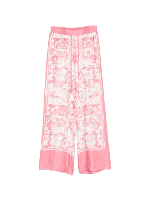 ERMANNO FIRENZE  floral-print trousers