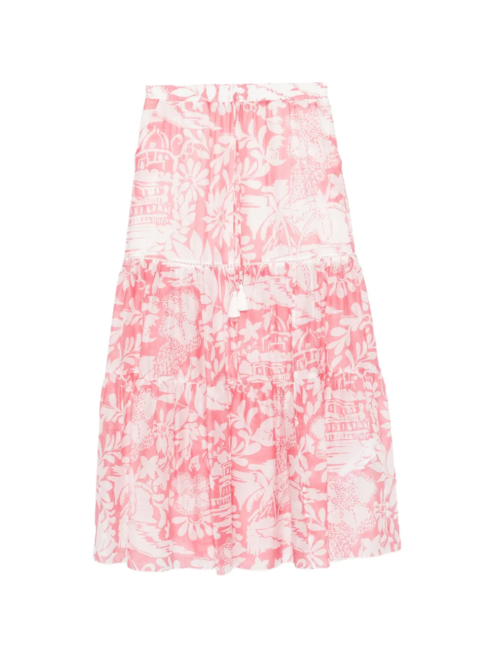 ERMANNO FIRENZE floral-print midi skirt - Rosa