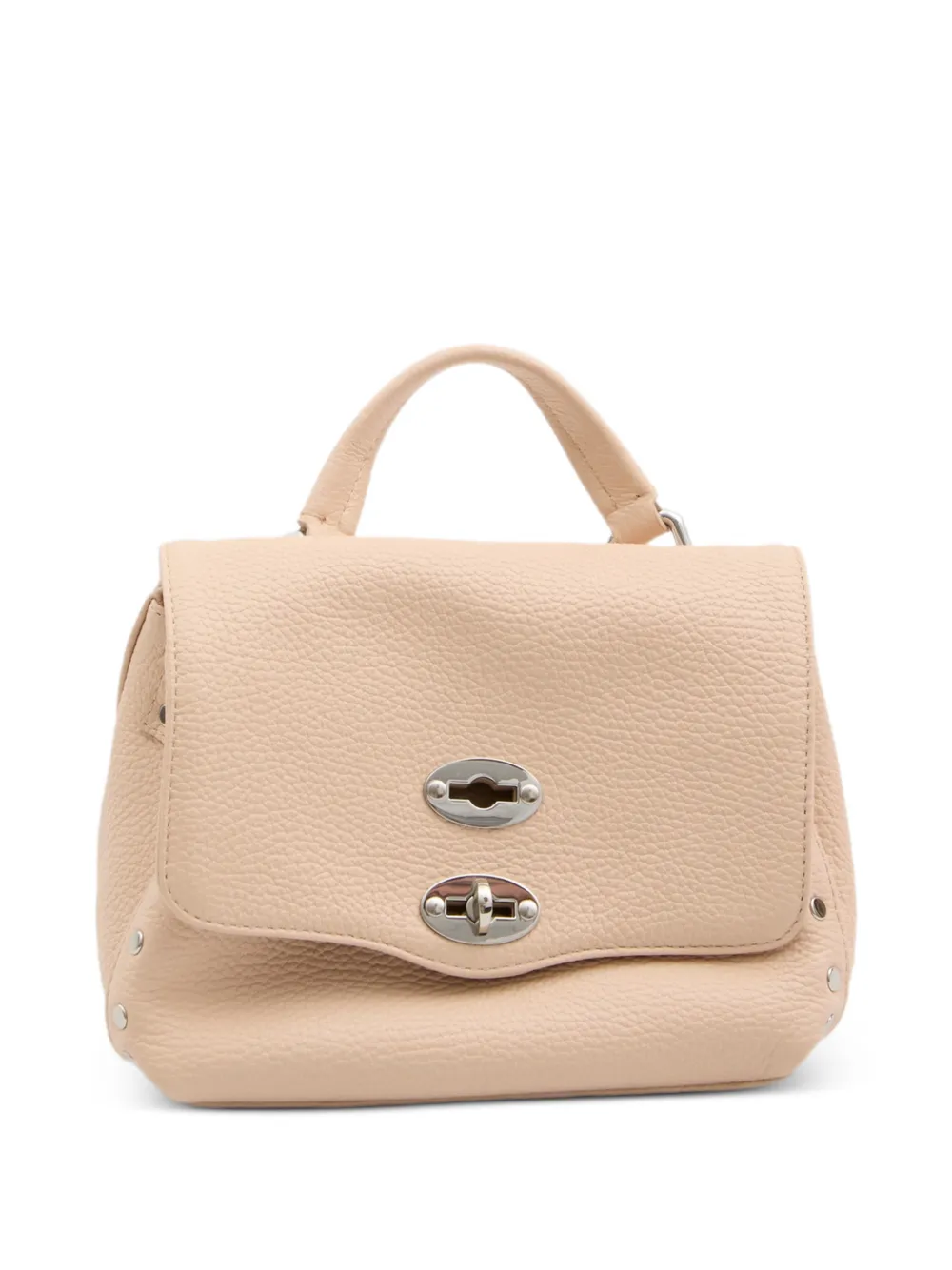 Zanellato Baby Postina hammered leather tote bag - Toni neutri