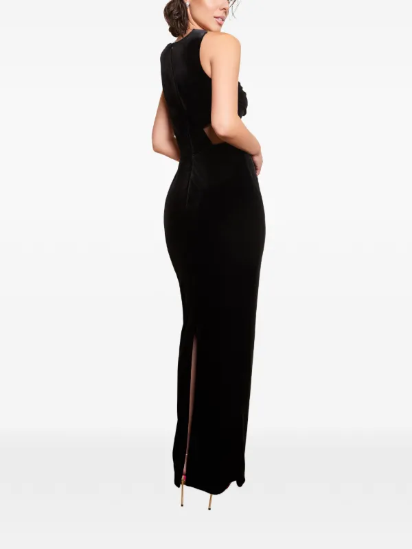 IMROSKA Imroska Cleopatra cut-out Strapless Maxi Dress | Black | FARFETCH